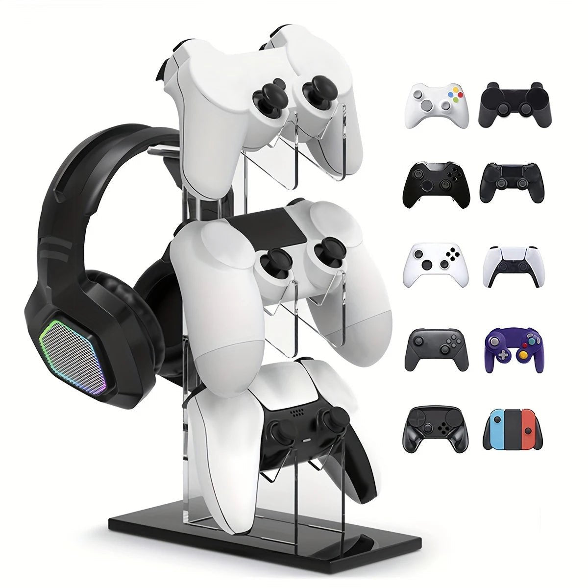 GameNest™ 3 - Tier Controller & Headset Stand - EverPeak storeeverpeakstore