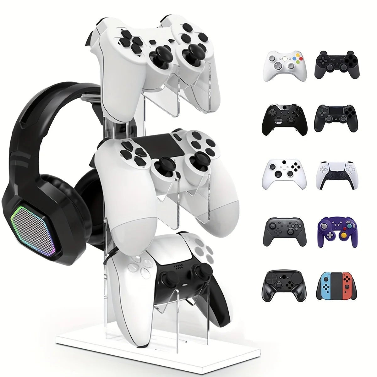 GameNest™ 3 - Tier Controller & Headset Stand - EverPeak storeeverpeakstore